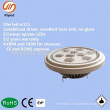 10w hohe Leistung gu10 g53 AC / DC12v multi Winkel 30/40/50/60 Grad ar111 geführtes Licht